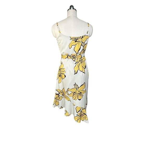 Hutch Yellow Floral Wrap Ruffle Mercer Midi Dress | Size S - Picture 9 of 11
